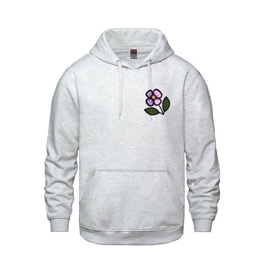 Blueberry Violet Hoodie (front and back)