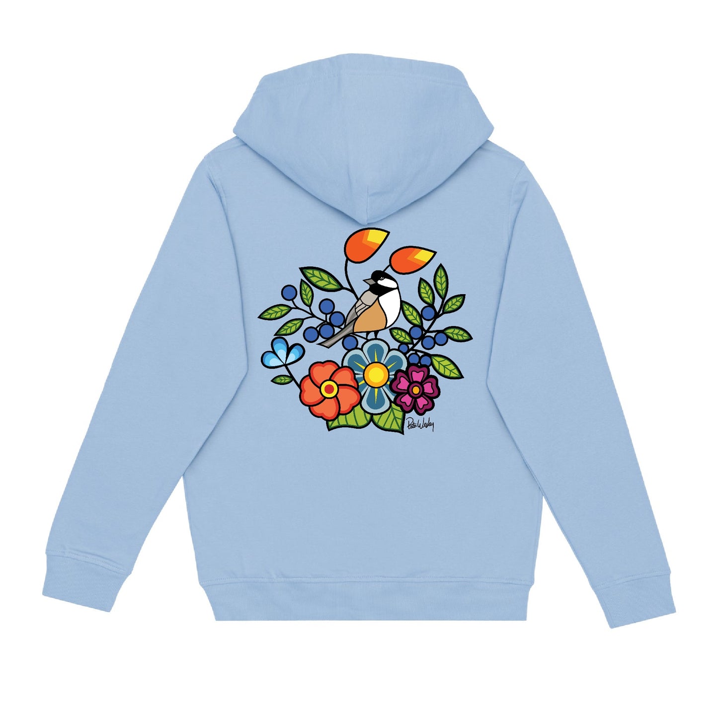 Chickadee Hoodie (front and back)