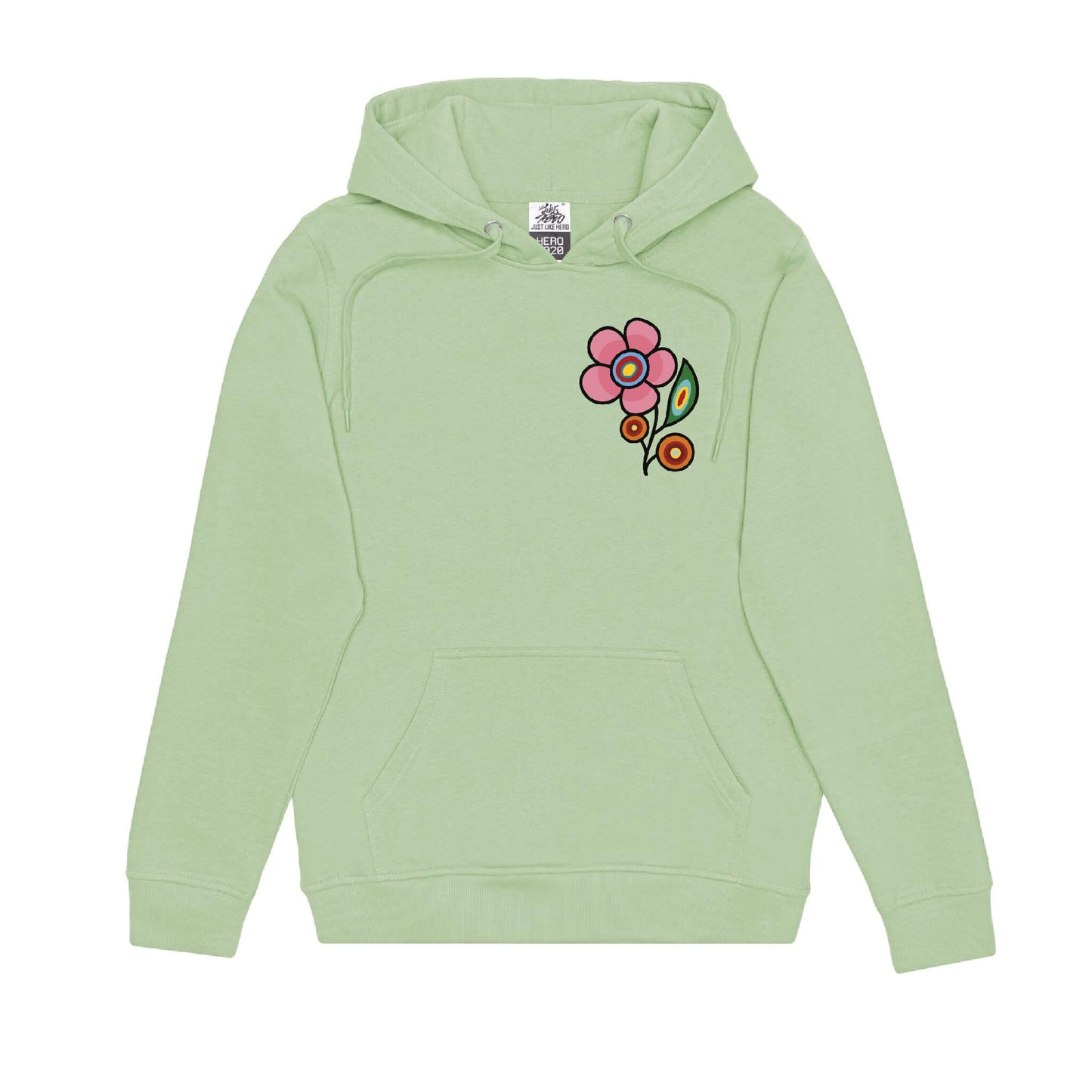 Floral Bunch Hoodie (front and back)