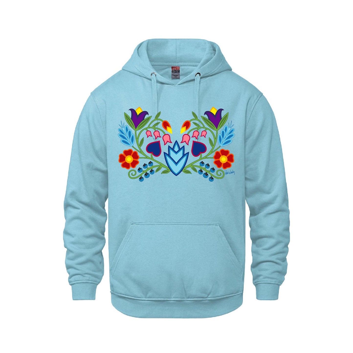 Blue Sky Florals Hoodies
