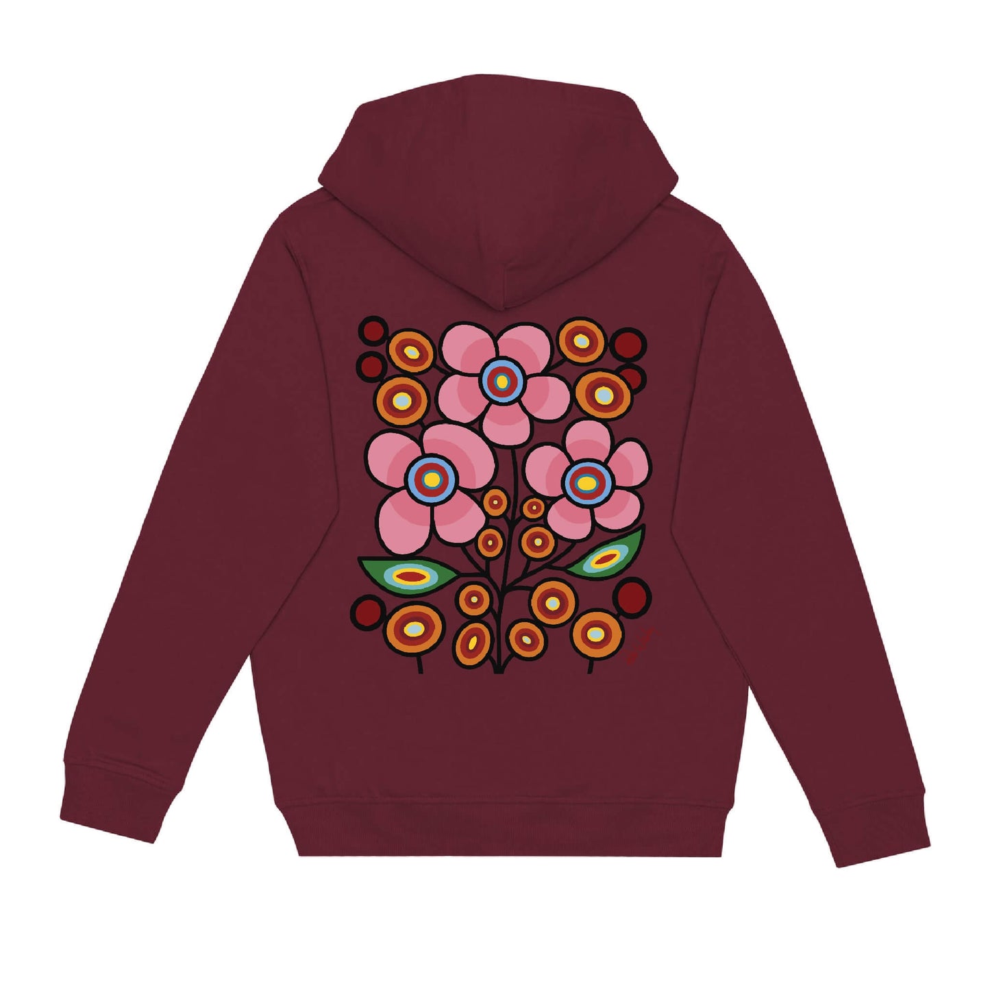Floral Bunch Hoodie (front and back)