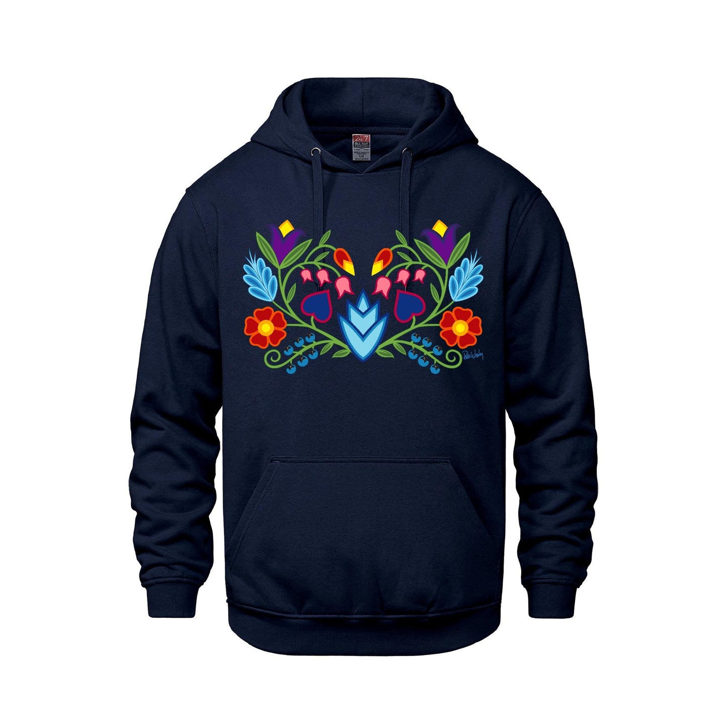 Blue Sky Florals Hoodies