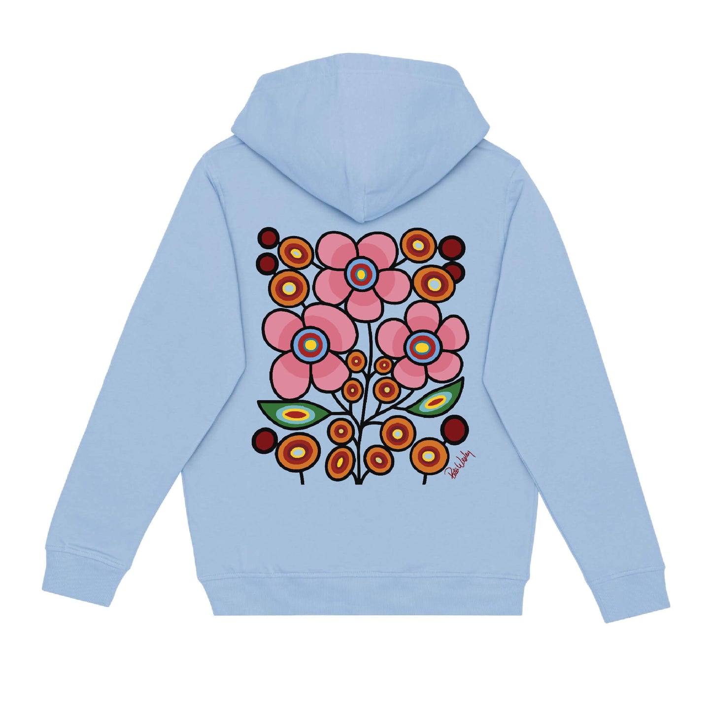 Floral Bunch Hoodie (front and back)