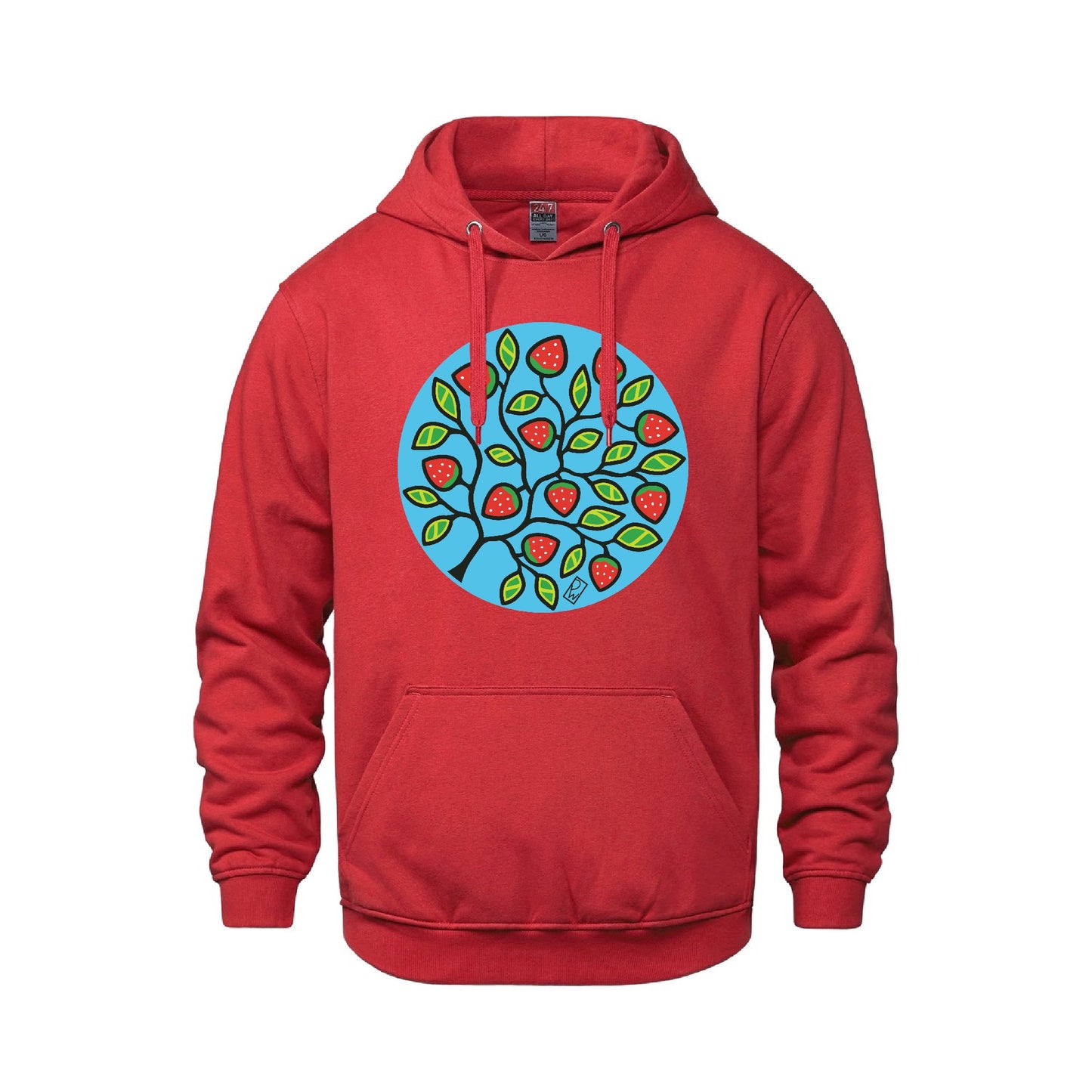 Strawberry Hoodie w/background
