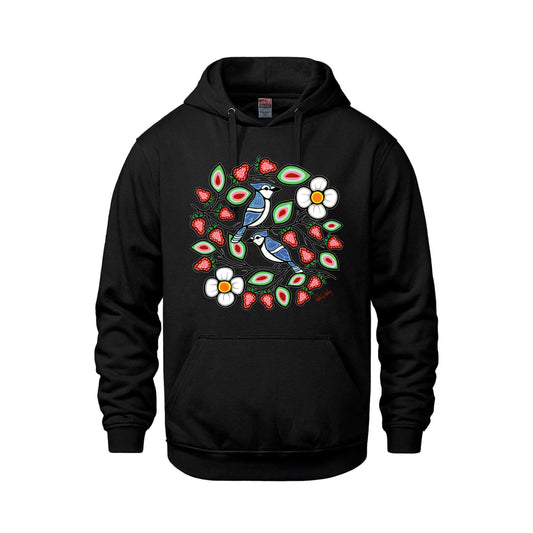 Bluejays With Strawberries