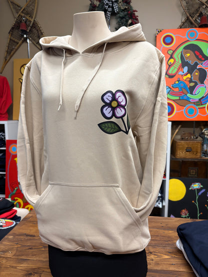 Blueberry Violet Hoodie (front and back)