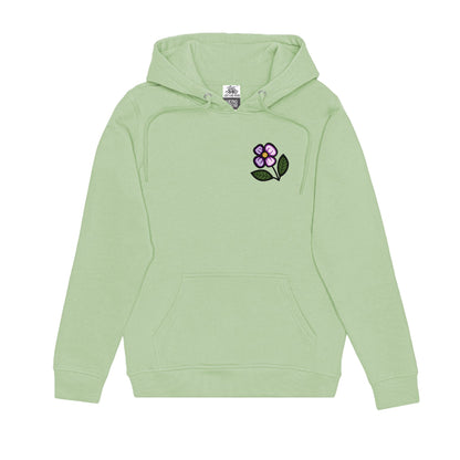 Blueberry Violet Hoodie (front and back)