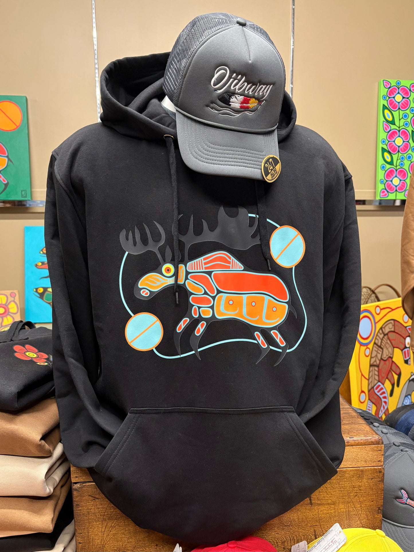 Woodland Moose Hoodie