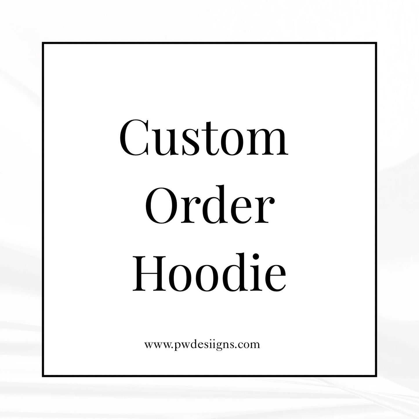CUSTOM ORDER Full Zip Hoodie