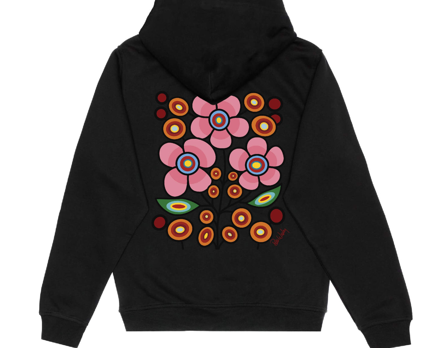 Floral Bunch Hoodie (front and back)