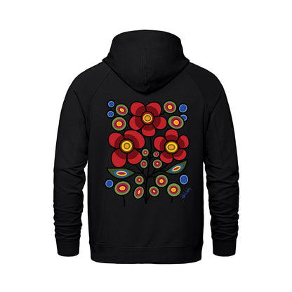 Red Floral Bunch Full Zip