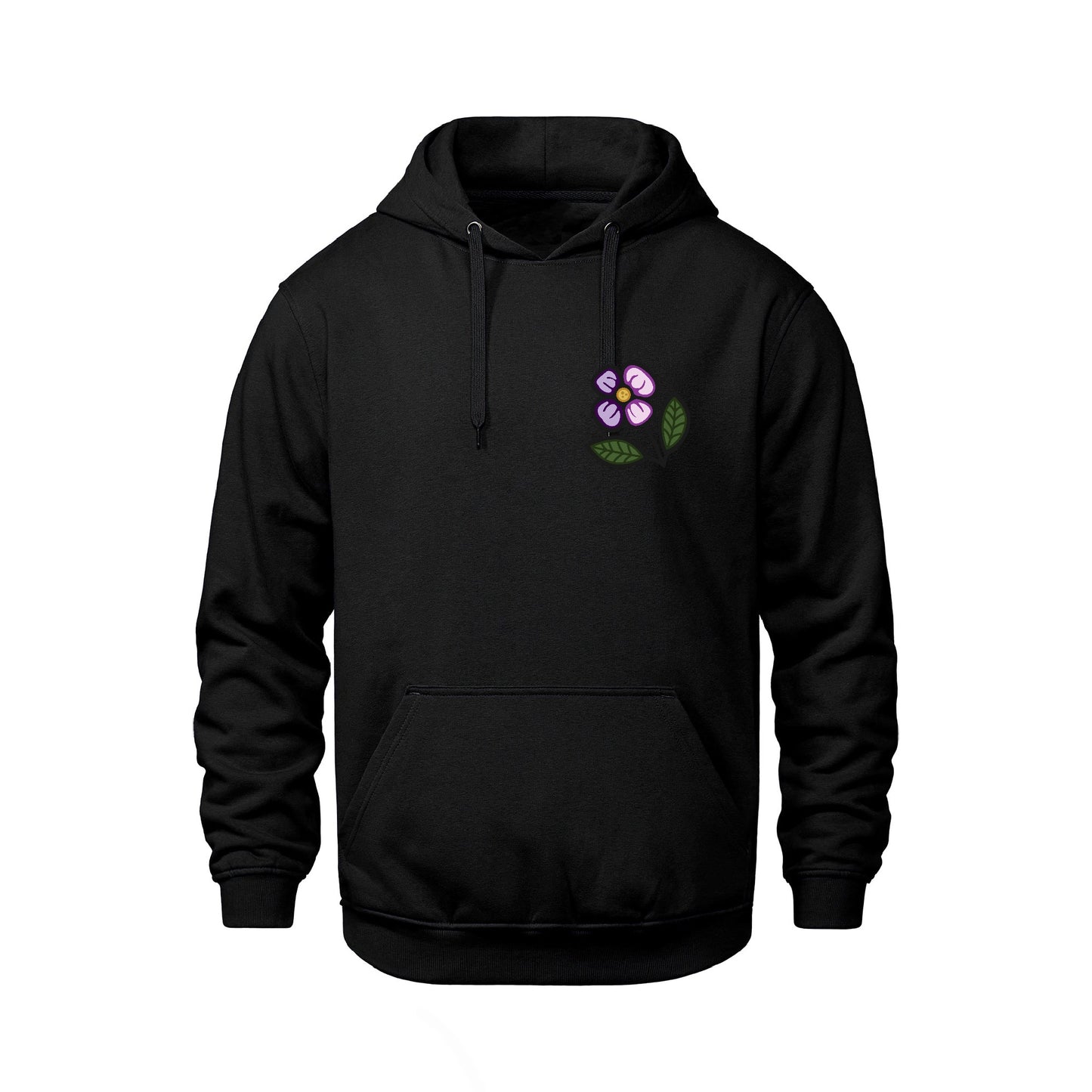 Blueberry Violet Hoodie (front and back)