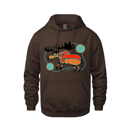 Woodland Moose Hoodie