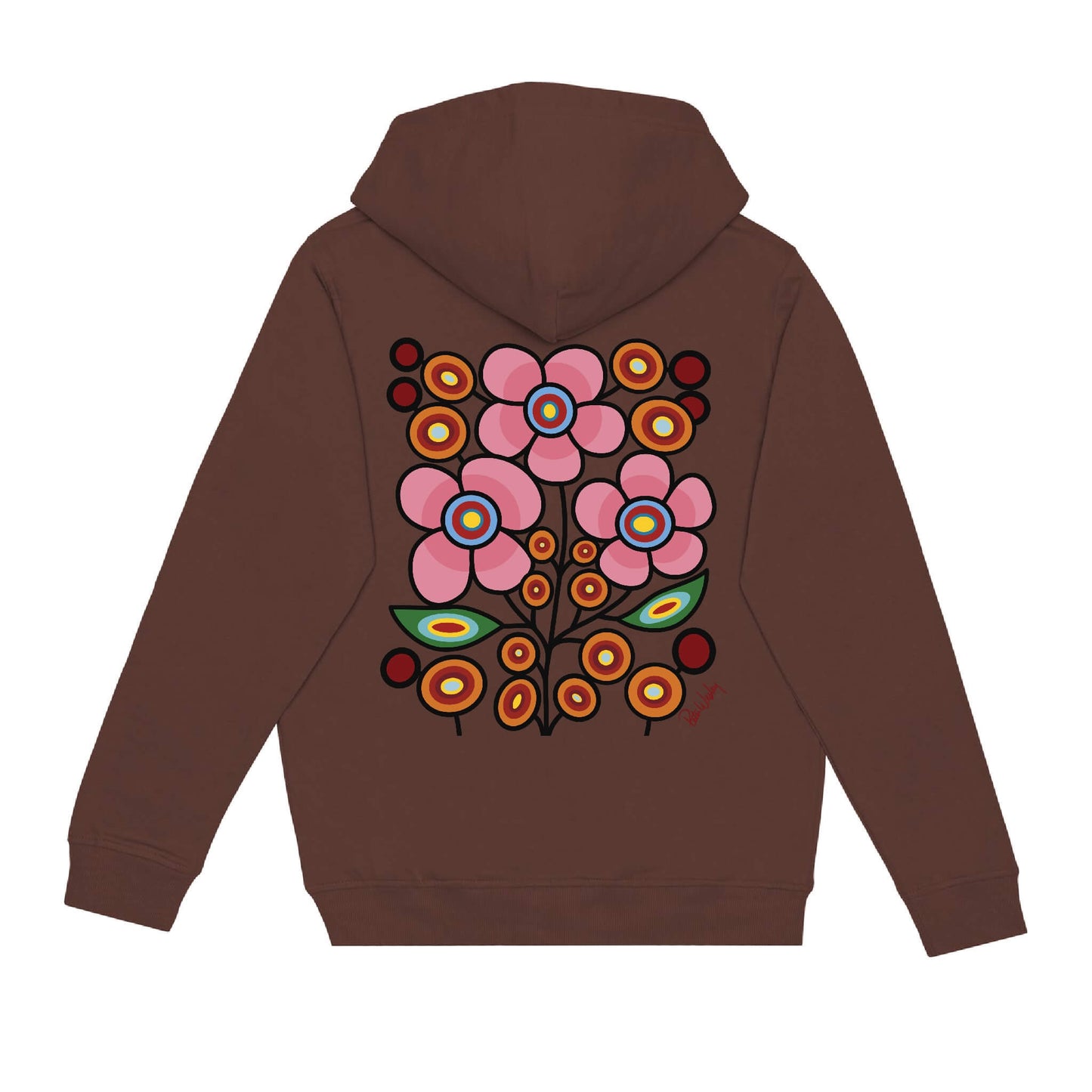 Floral Bunch Hoodie (front and back)