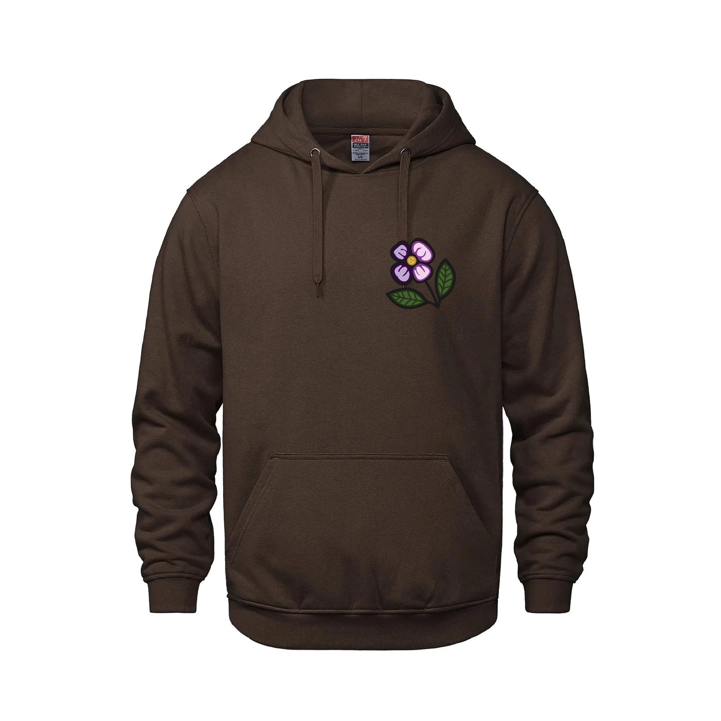 Blueberry Violet Hoodie (front and back)
