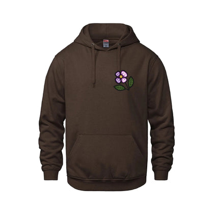 Blueberry Violet Hoodie (front and back)