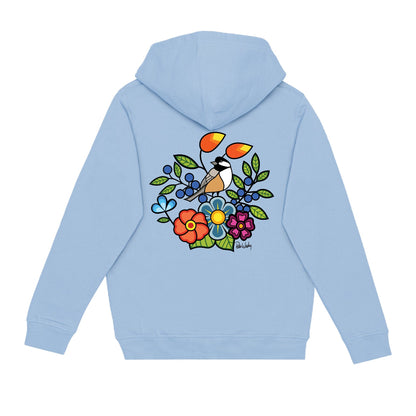 Chickadee Hoodie (front and back)