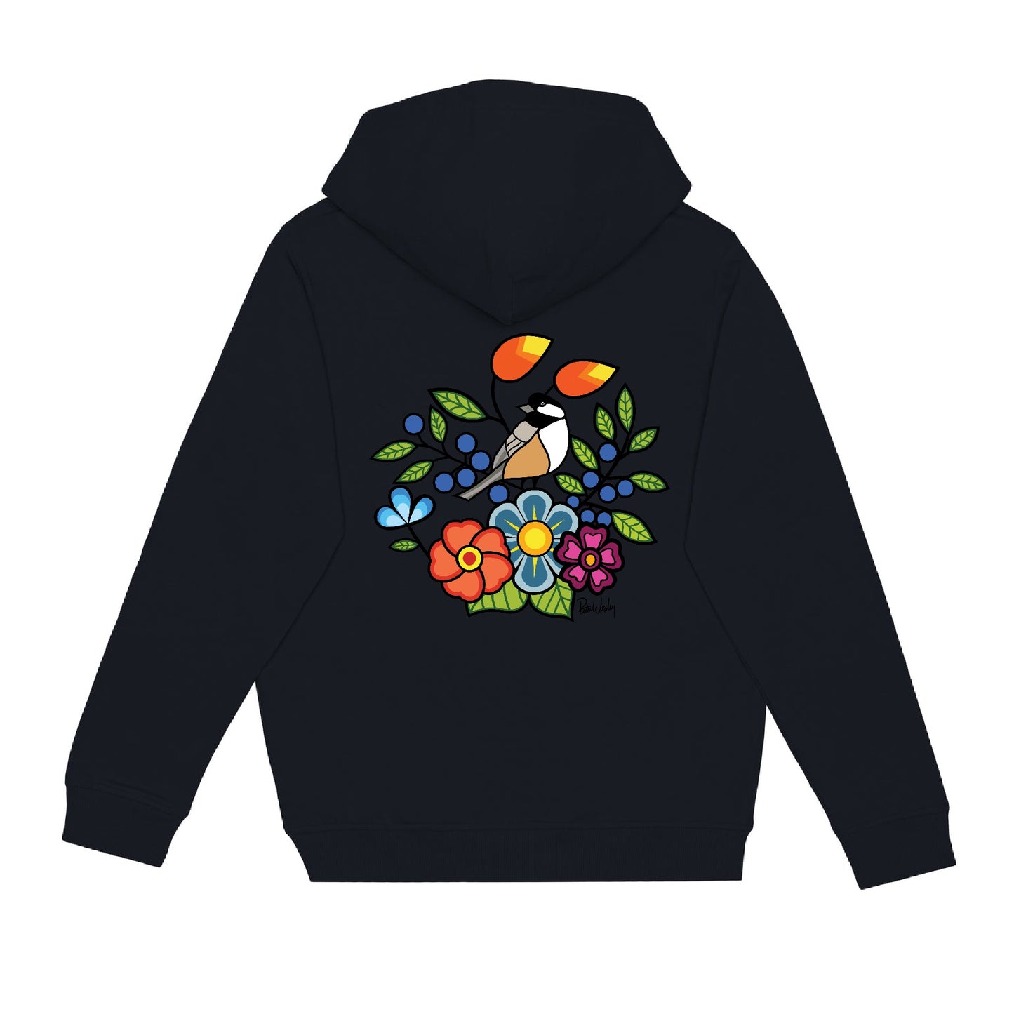 Chickadee Hoodie (front and back)