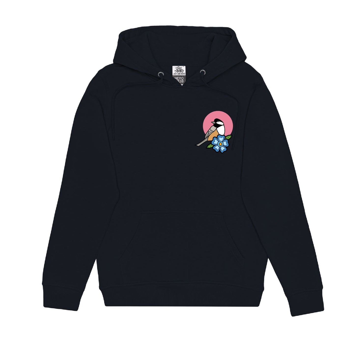 Chickadee Hoodie (front and back)