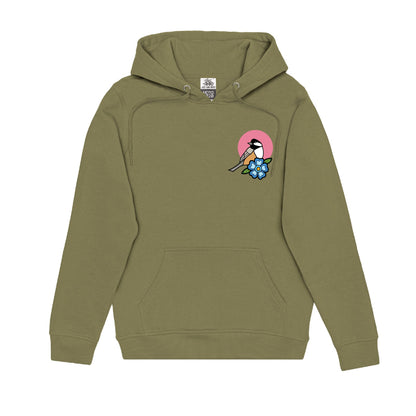 Chickadee Hoodie (front and back)