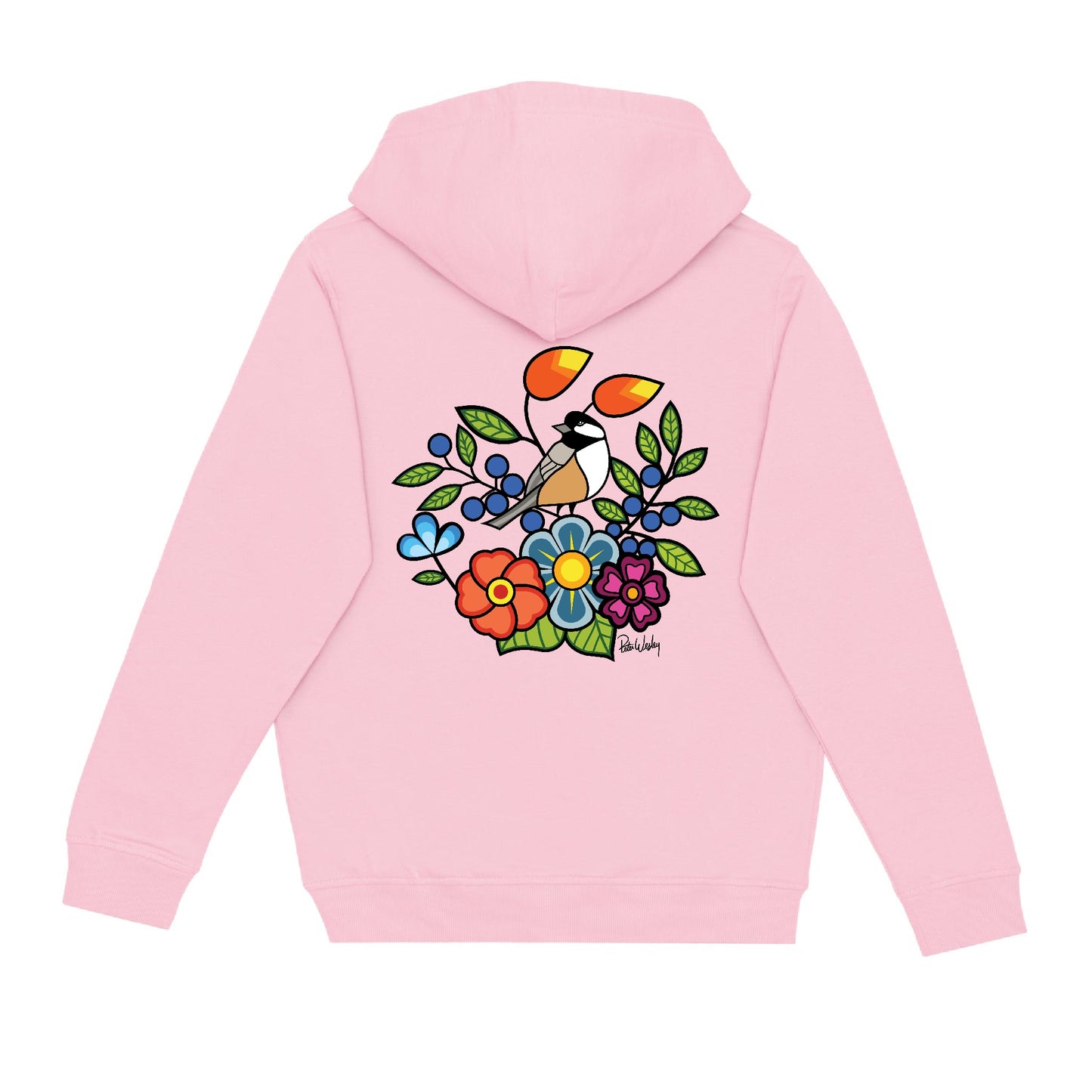 Chickadee Hoodie (front and back)
