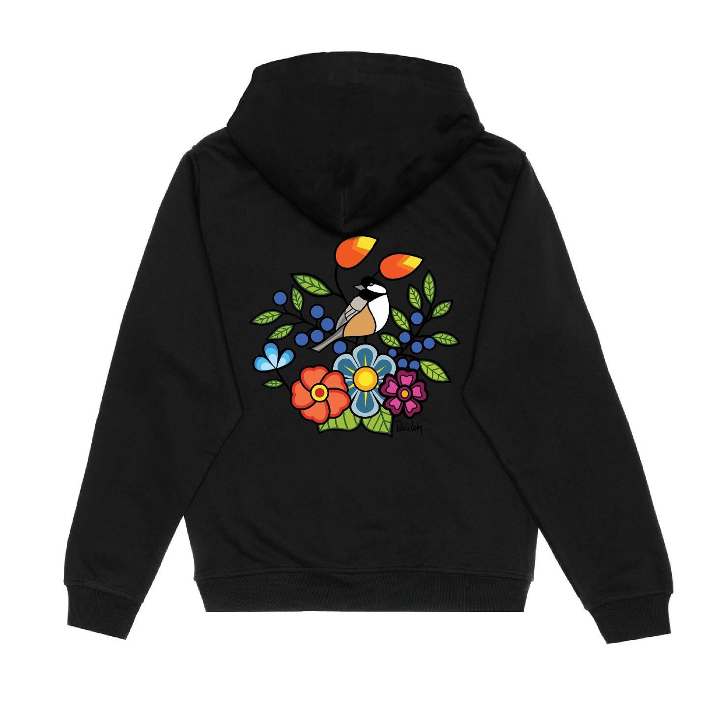 Chickadee Hoodie (front and back)