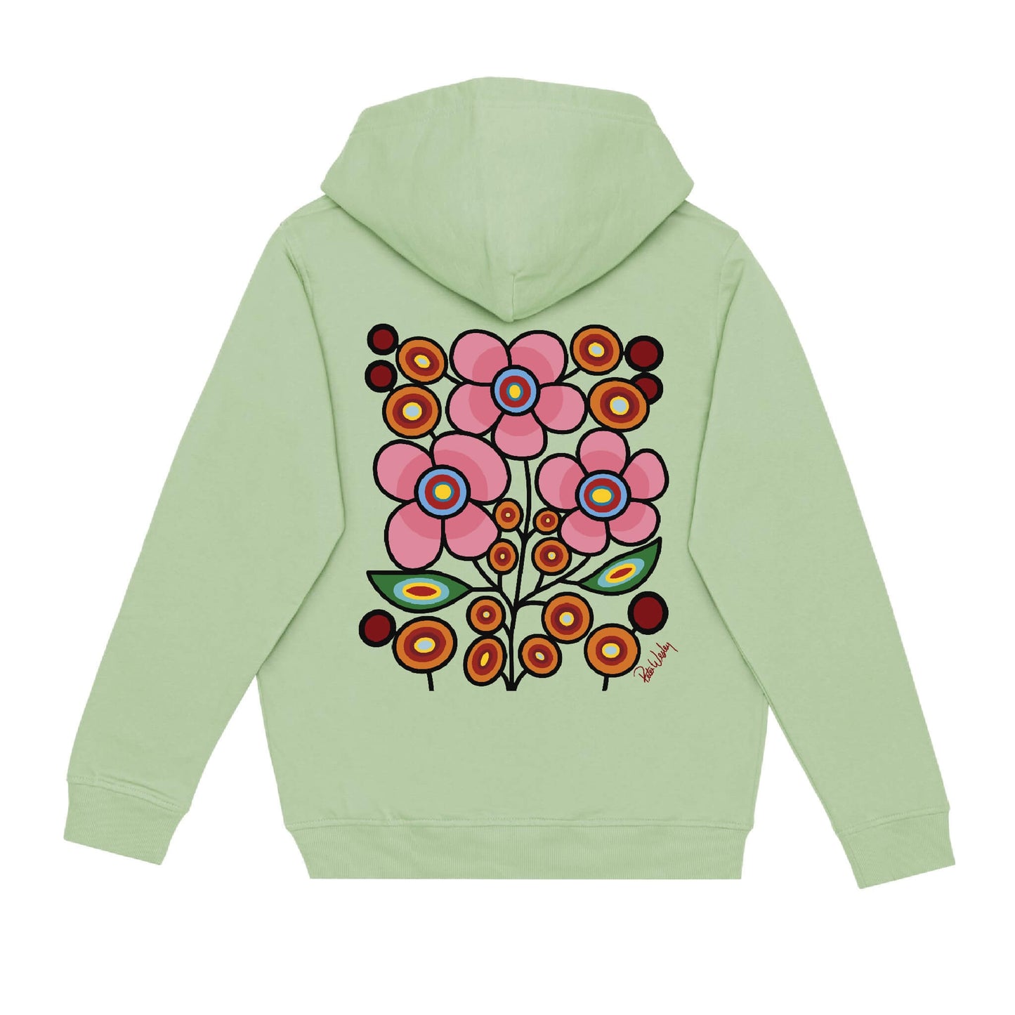 Floral Bunch Hoodie (front and back)