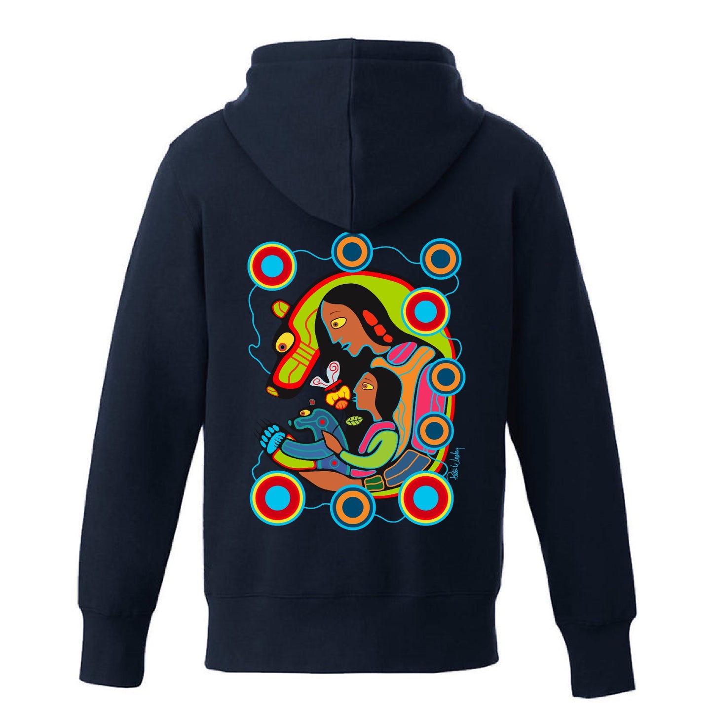 Nurturing Mother Hoodie (front and back)