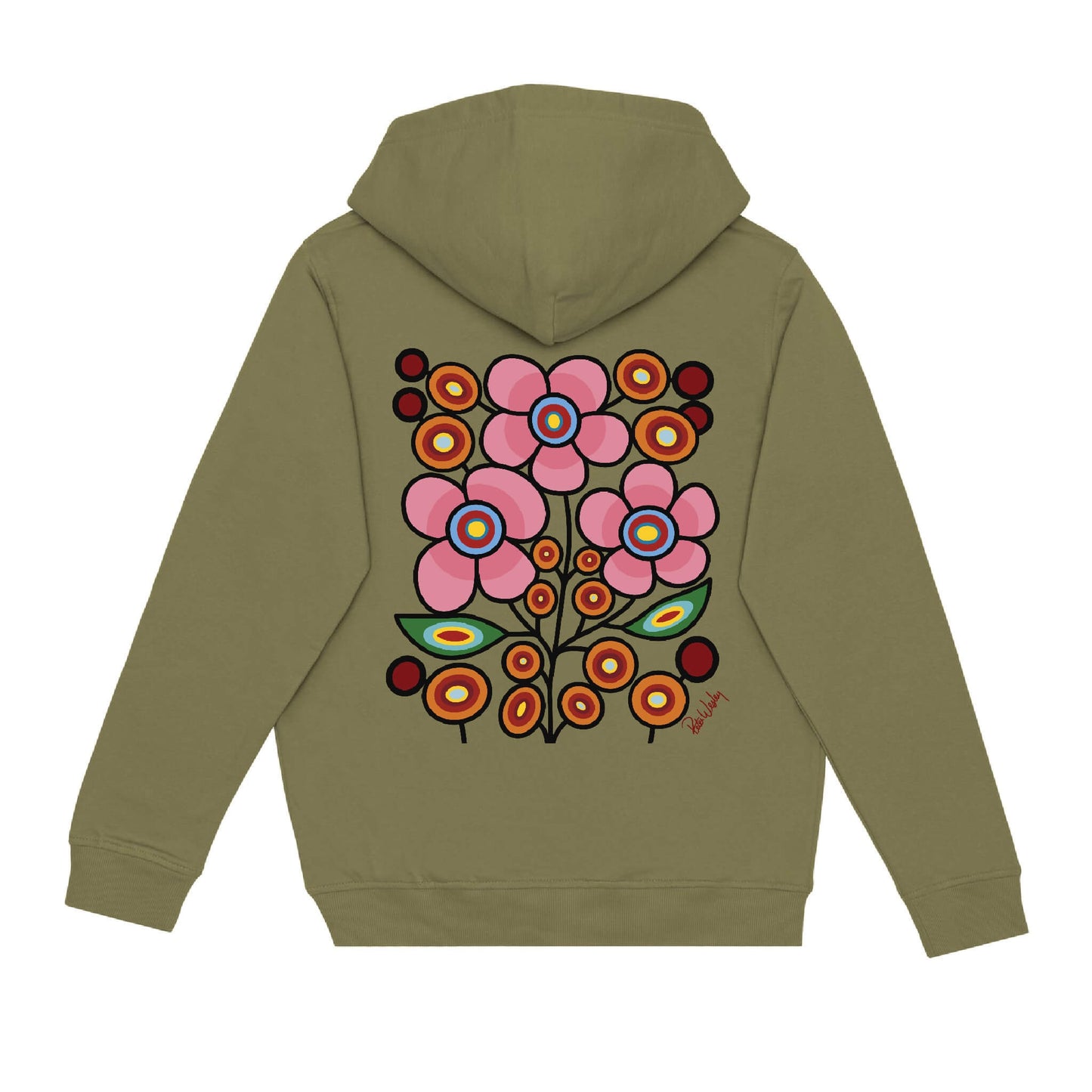 Floral Bunch Hoodie (front and back)