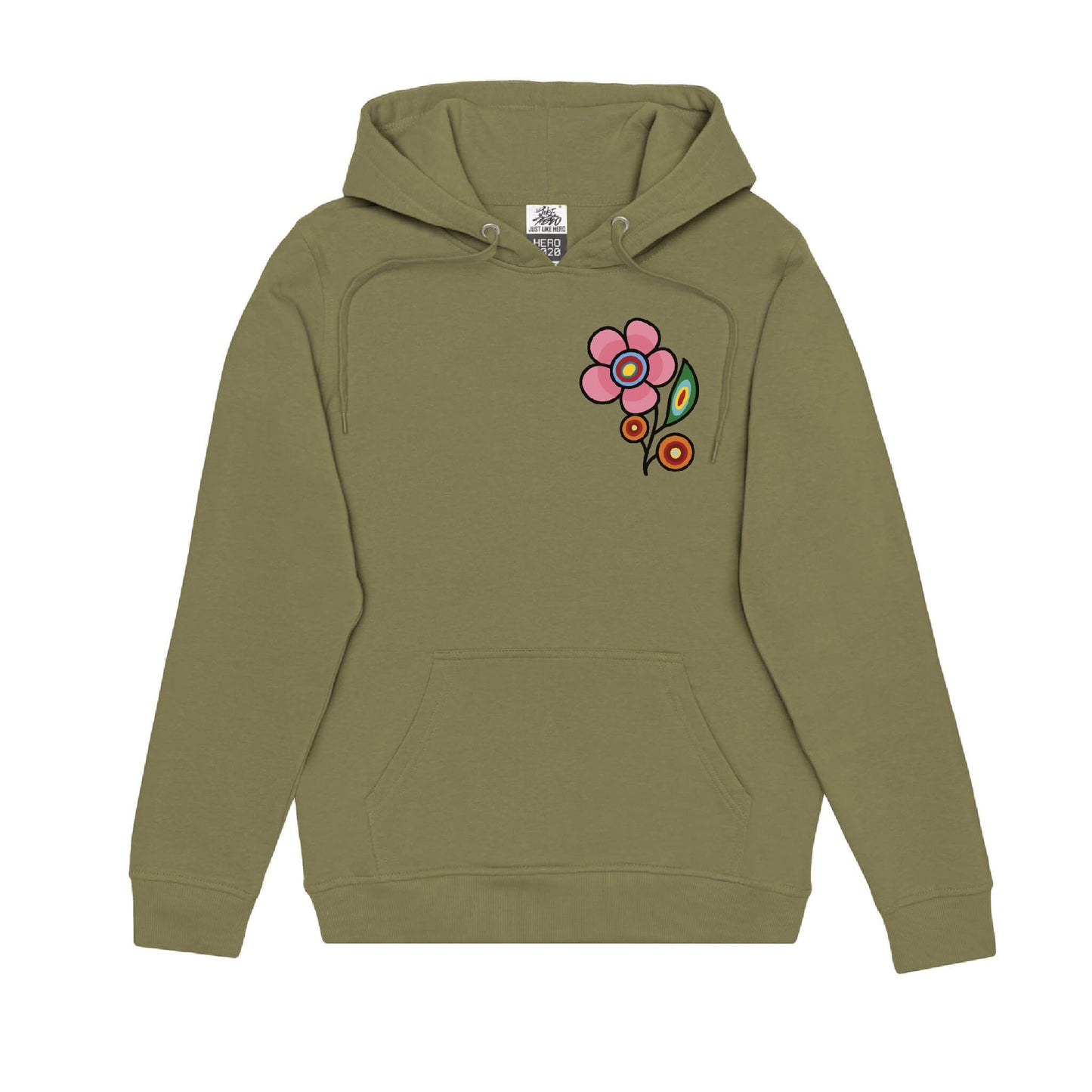 Floral Bunch Hoodie (front and back)