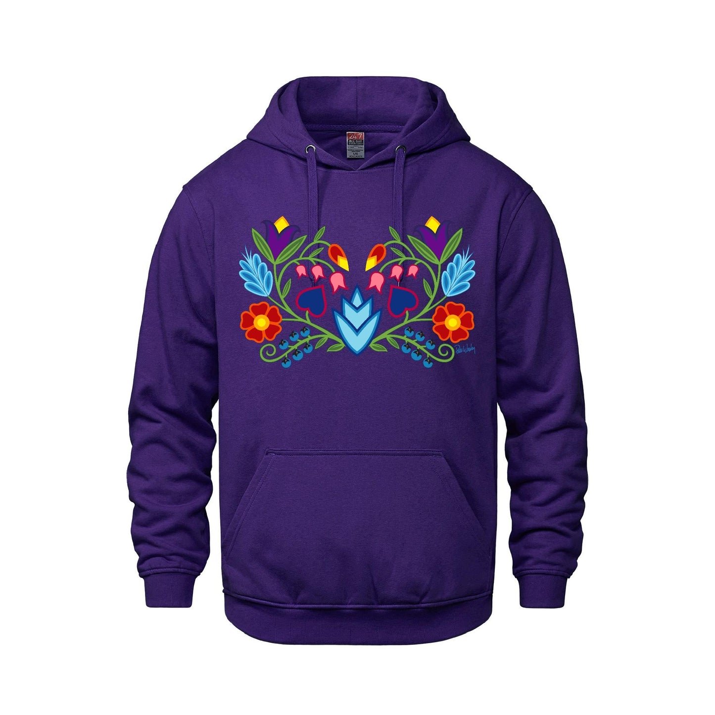 Blue Sky Florals Hoodies