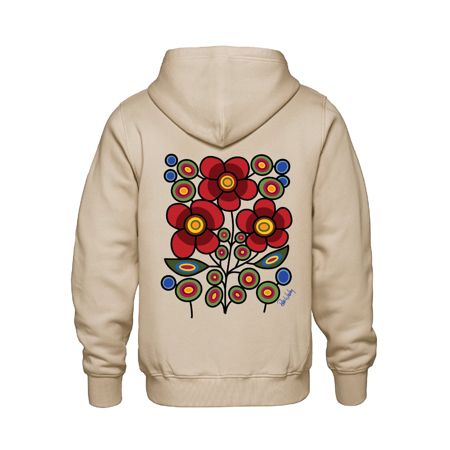Red Floral Bunch Full Zip