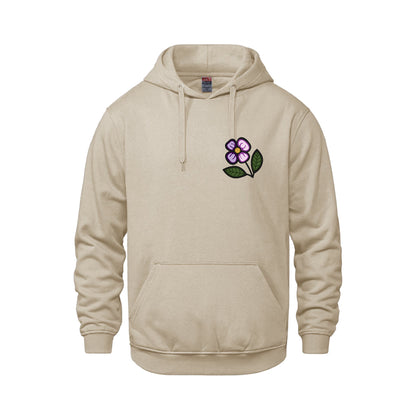 Blueberry Violet Hoodie (front and back)