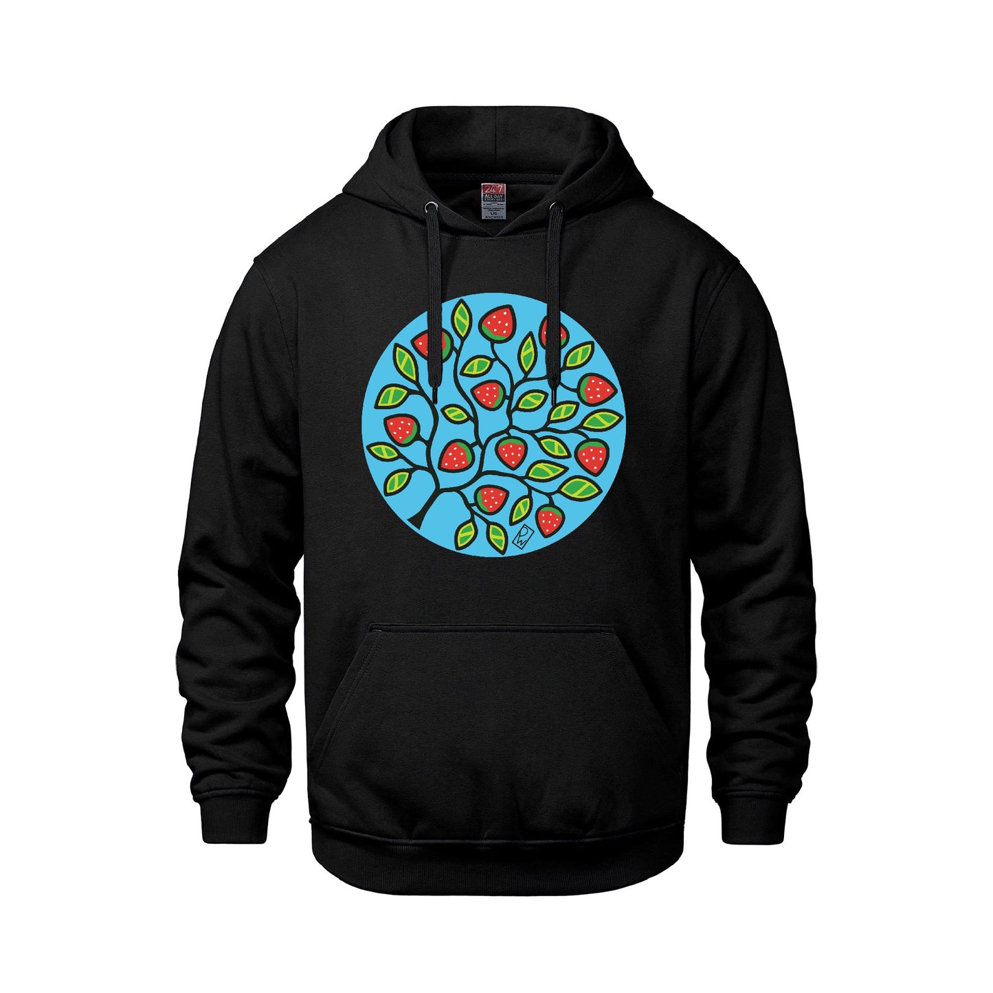 Strawberry Hoodie w/background