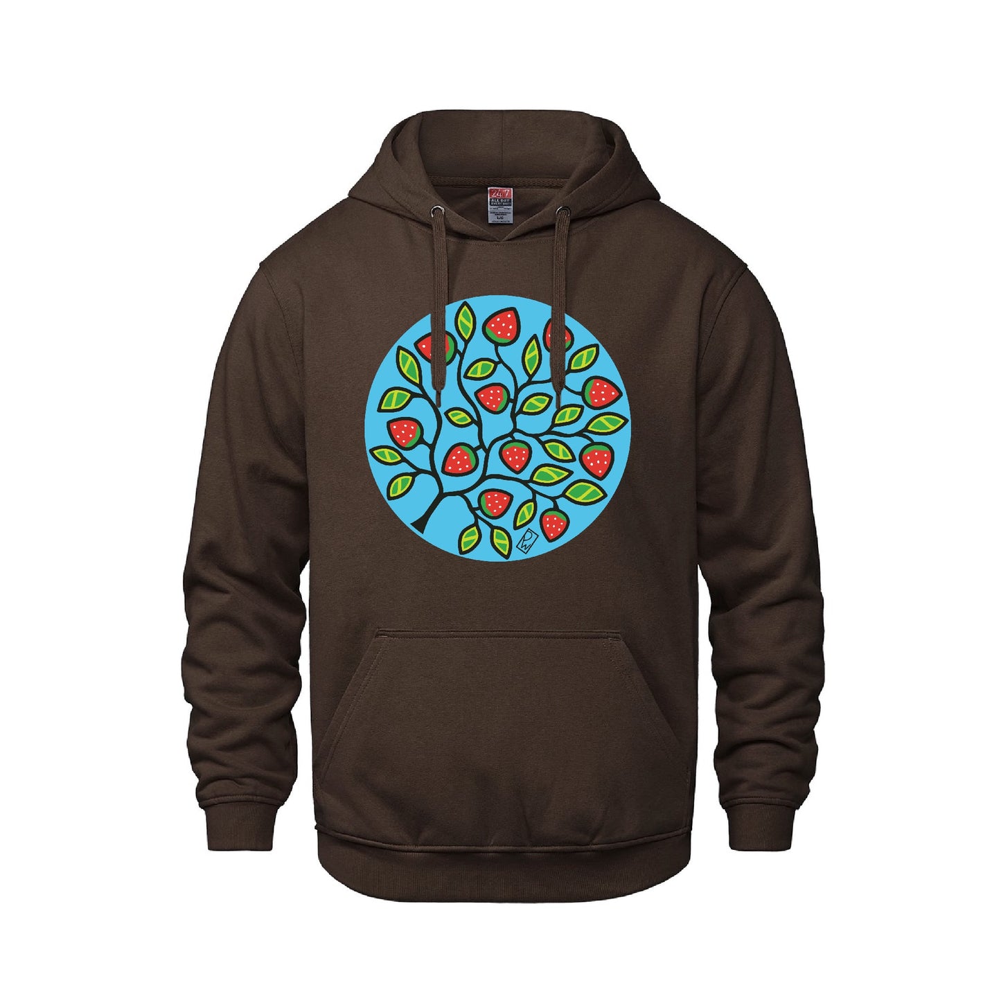 Strawberry Hoodie w/background
