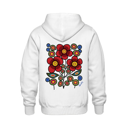 Red Floral Bunch Full Zip