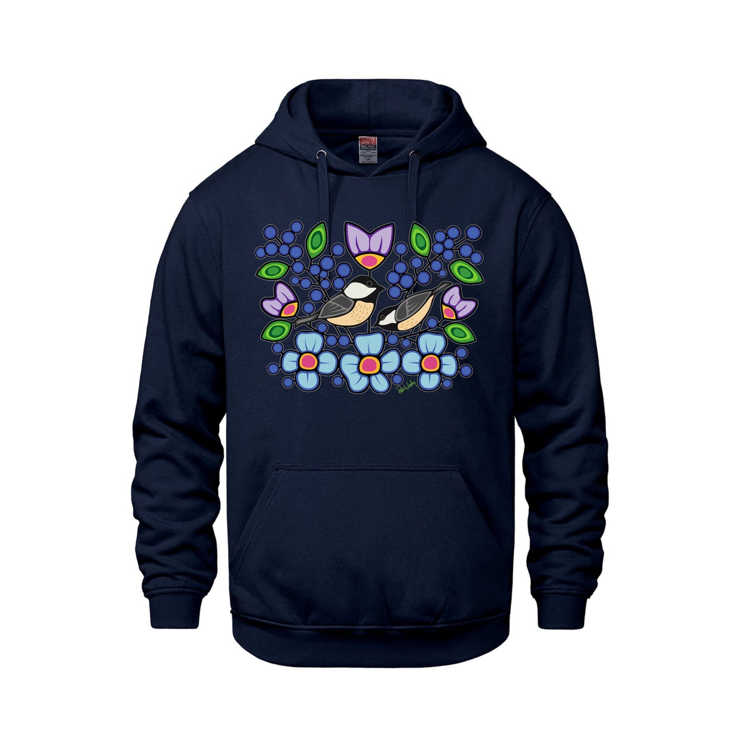 Chickadee With Florals