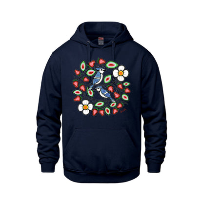 Bluejays With Strawberries