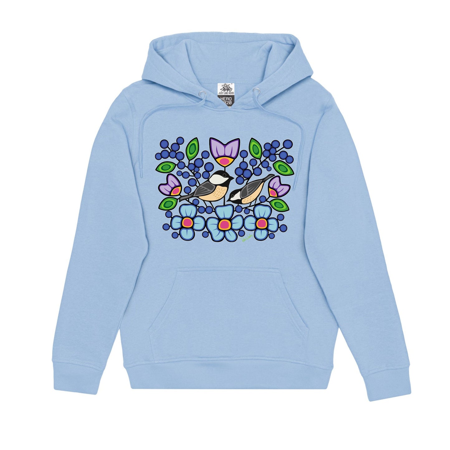 Chickadee With Florals