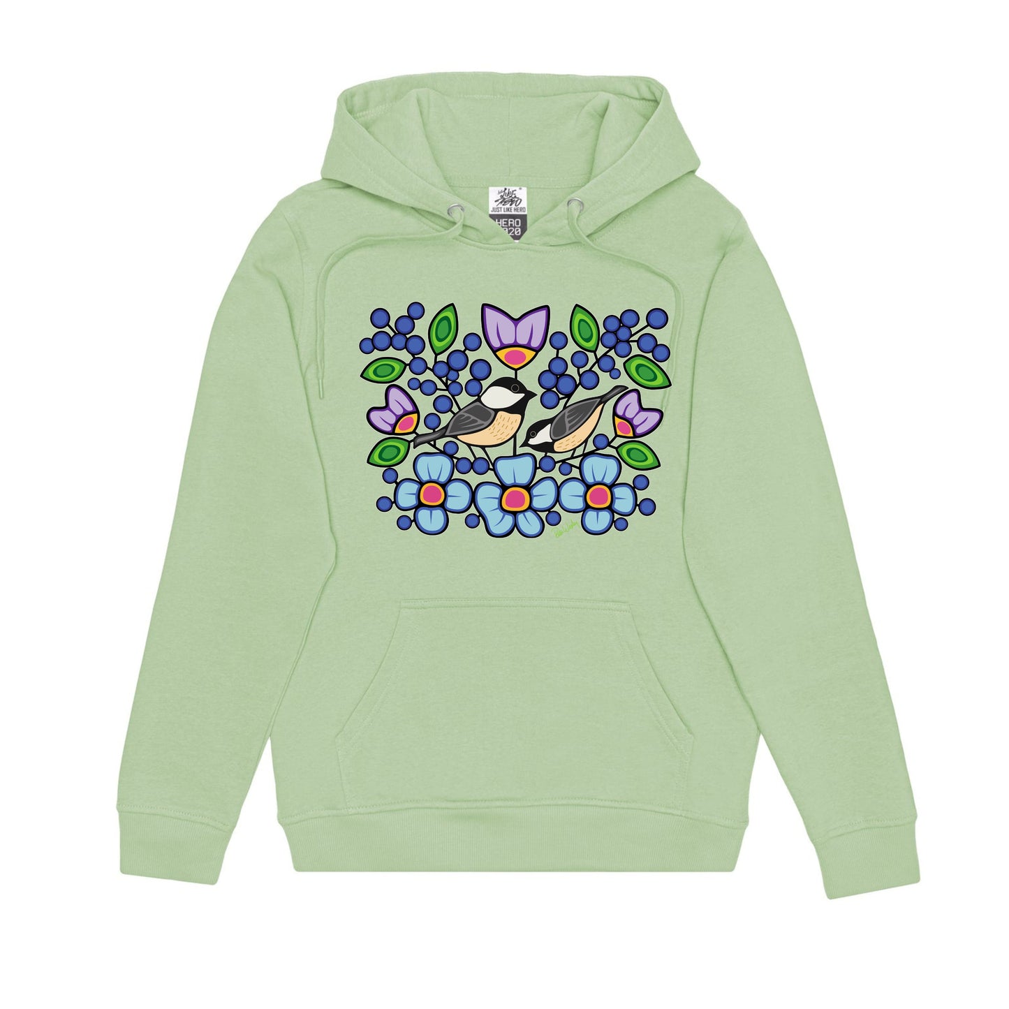Chickadee With Florals